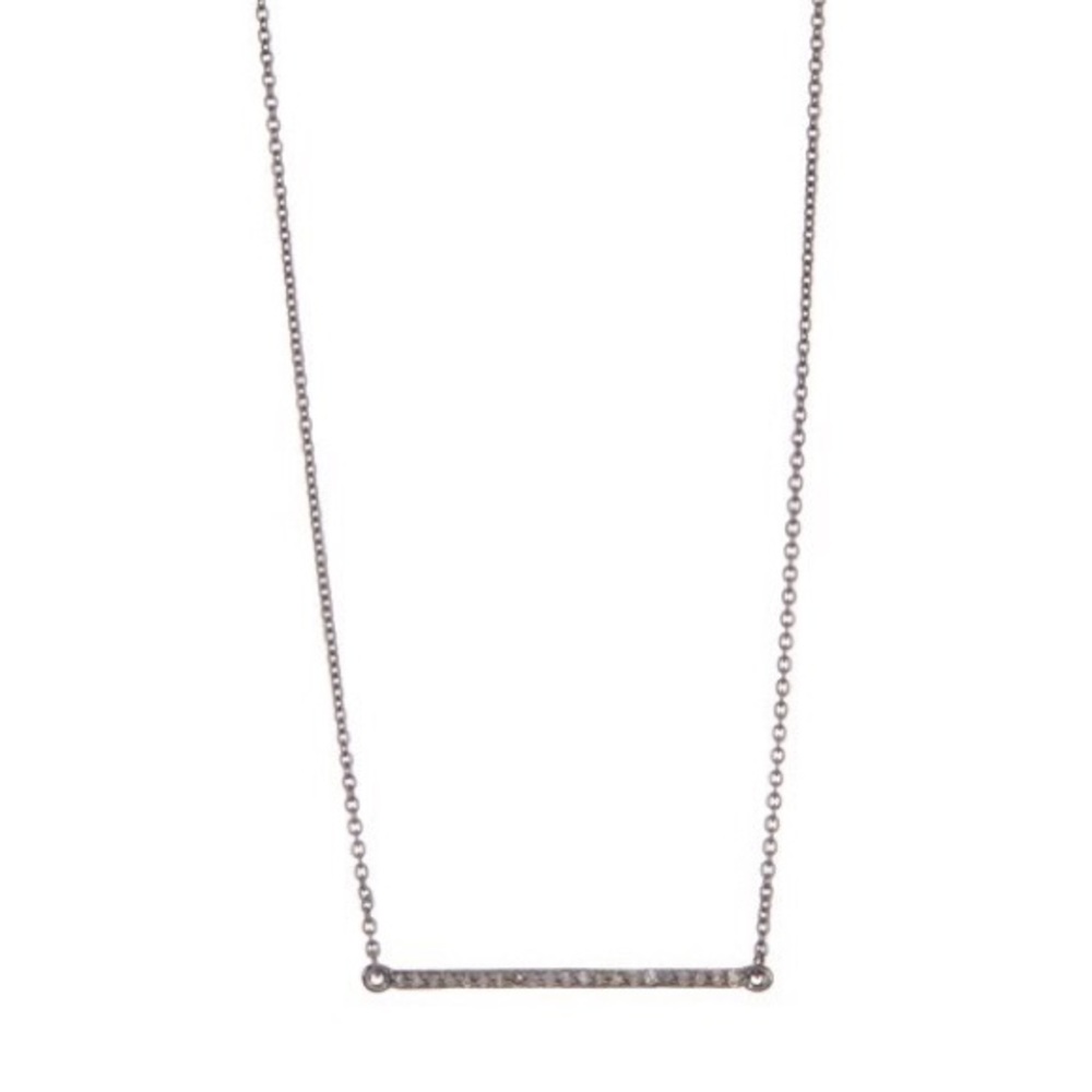 ADORNIA Fine Diamond Detail Bar Necklace 0.30 ctw